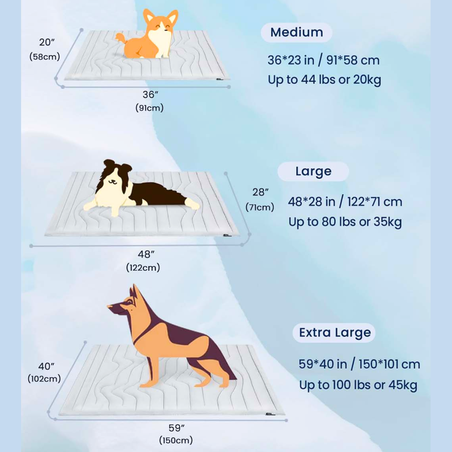 Ultra-Cooling Dog Mat